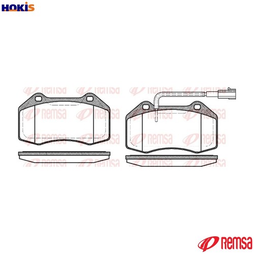 Brake pad set disc - brake,