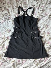 Lip Service Gangsta Prankster Black Mini Dress Size Large