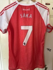 Arsenal Mens Adult Football Away Shirt Jersey XL Saka 7 Extra Large