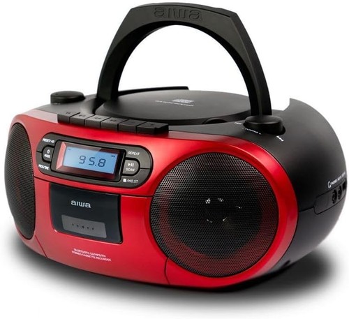 Aiwa bbtc 550rd boombox - bbtc-550rd,