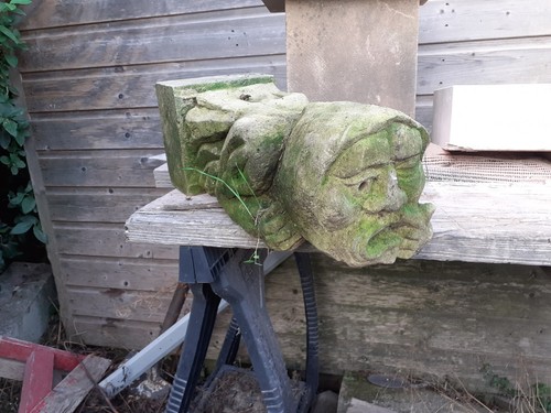 Old stone gate grotesque - old,