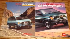 1991 1992 GMC Truck Safari Van Sales Brochure Lot of 2 91 92