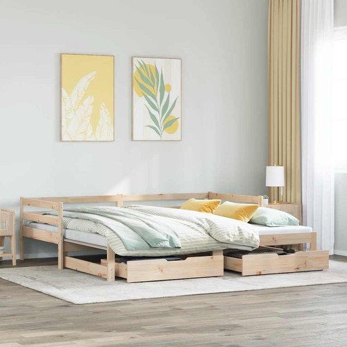 Daybed with trundle drawers - with,