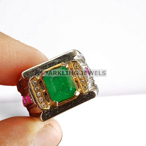 Calibrated emerald octagon - calibrated,