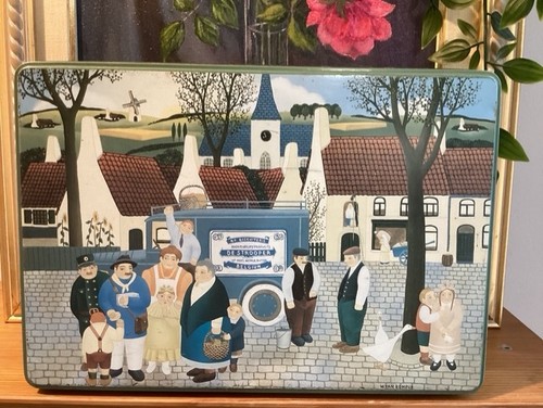 Vintage biscuit tin - vintage,