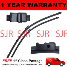 DIRECT FIT FRONT AERO WIPER BLADES PAIR 26" + 17" FOR PEUGEOT 207 CC 2007 ON