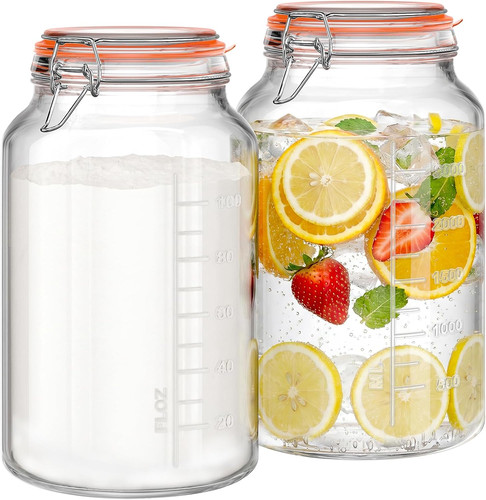 Gallon glass jars with - 1,