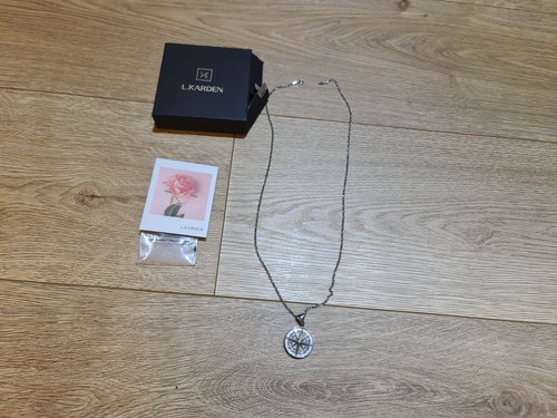 Chain necklace compass - necklace,
