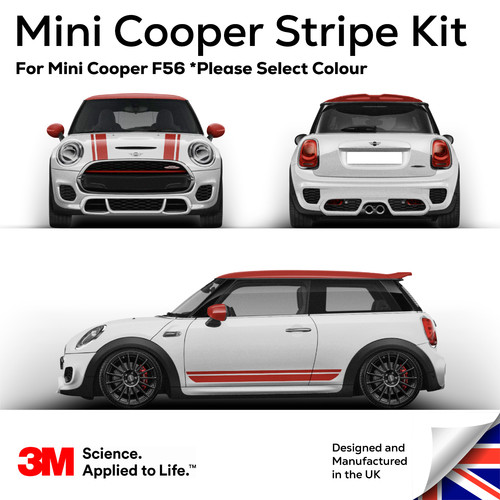 Mini cooper stripe decal kit - cooper,