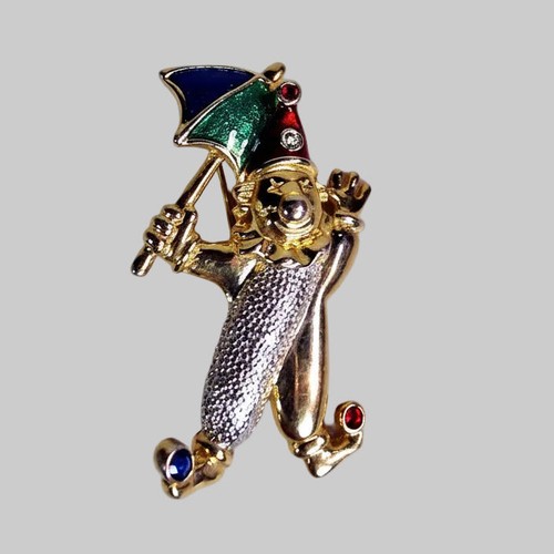 Vintage gold tone enamel - gold-tone,