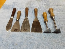 6 Paint Wallpaper Scrapers and Filling Tools 2-1/2" + 3" Painter Decorator Tools