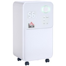 HOMCOM 2L Portable Quiet Dehumidifier, 12L/Day Electric Air De-Humidifier
