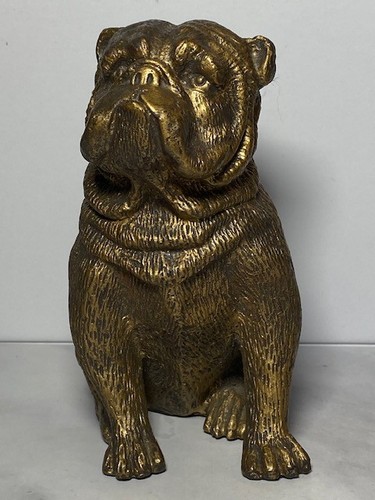 Bronze seated french bulldog - bronze,