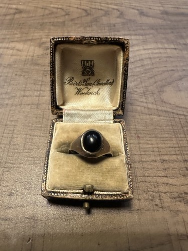 Mens 9ct 375 - , onyx