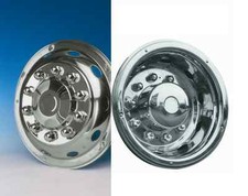 4 x  22.5" stainless DAF Truck Bus Coach wheel trims hub cover super deluxe