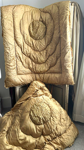 Vintage eiderdown gold - 2!!,