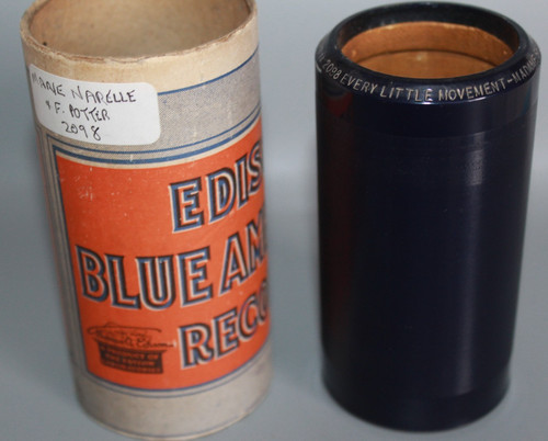 Edison blue amberol cylinder - blue,