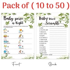 Baby Shower Games 20 x Baby