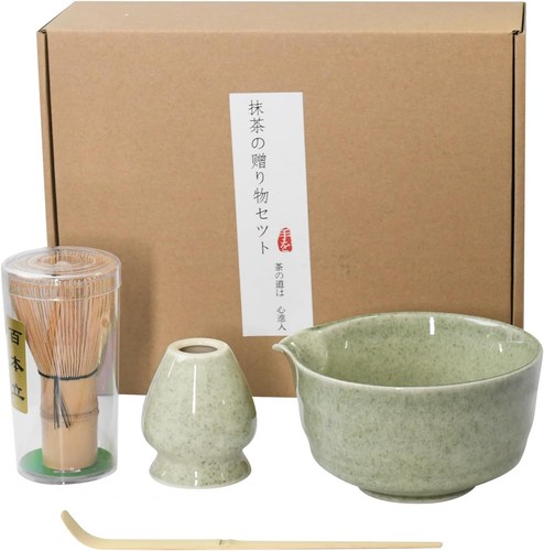 Bamboo matcha whisk set chasen - bamboo,