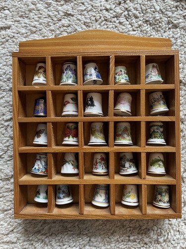 Wooden thimble display - display, case