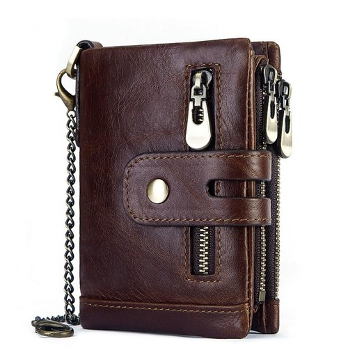 Men real leather wallet - men's,