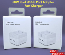 Original Type 50W Dual Port Type C Adapter Plug Fast Charger for Iphone Samsung