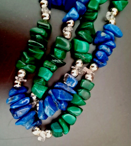 Vintage gemstone chip bead - gemstone,