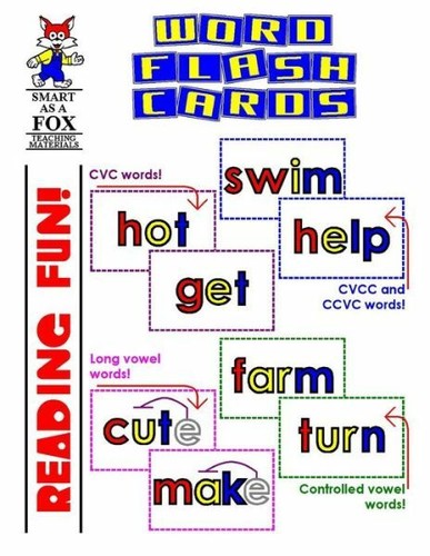 Word flash cards - flash,