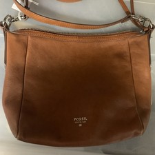 Fossil Brown Leather Cross