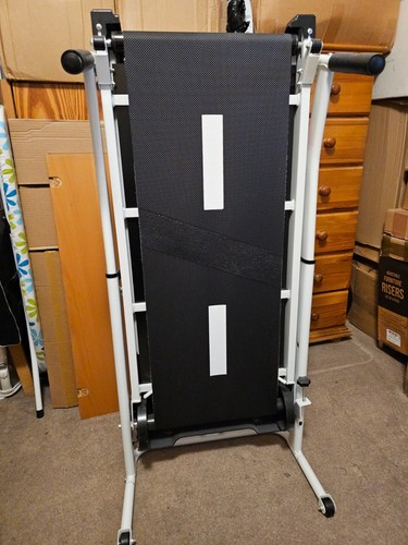 Folding mechanical treadmill