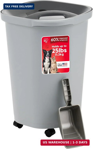 Dog food storage container - dog, up