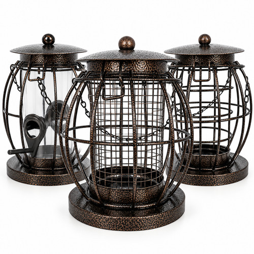 Pms metal bird feeder squirrel - metal,