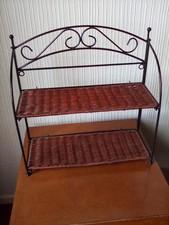 Wrought iron strong shelf unit