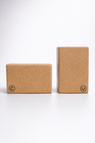 Cork yoga blocks sealed new - yoga,