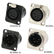 4 Pin Female XLR Socket Chassis Panel Mount 4 Pole Solder Connector Metal Nickel