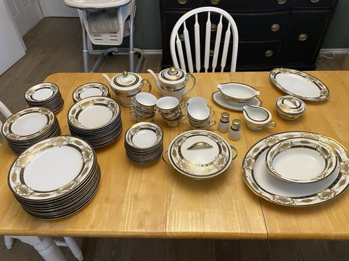 Porcelain gold filigree floral - porcelain,