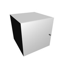 4 X White Ikea Expedit/Kallax Storage Inserts With Doors