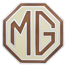 MG TA TB TC TD Radiator Grille Medailon MG logo Brown/Cream 1936-53 Part no E103
