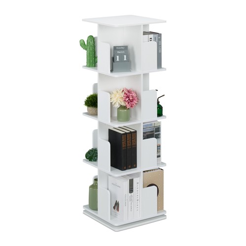 Rotating bookshelf book tower - bookshelf,