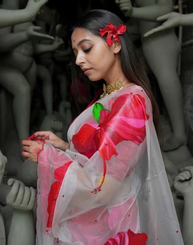 Organsa saree indian wedding - organsa,