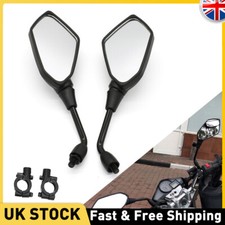 Universal Black Motorcycle Rear View Side Mirrors 7/8'' For Honda Suzuki Kawaski