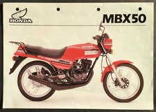 HONDA MBX50 Sports Moped Sales Specification Leaflet FEB 1983