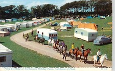 GATEHOUSE OF FLEET - AUCHENLARIE HOLIDAY FARM - PONY TREKKING - POSTCARD