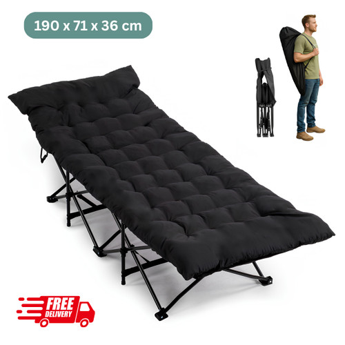 Portable camping cot bed - camping,