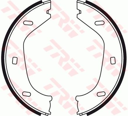 Brake shoe set parking - brake,