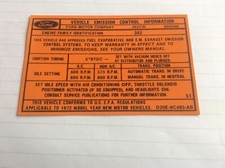 Ford 302ci engine emission