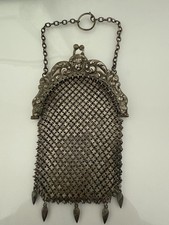 Antique Cherub Mesh Chatelaine