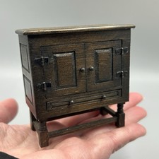 Dolls House miniature 1:12 artisan handmade tudor Style Small cupboard W Barrow