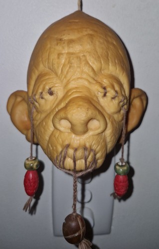 Custom tiki shrunken head - shrunken,