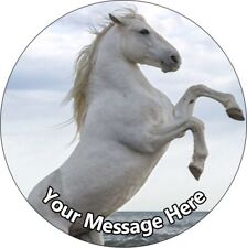 Horse White Personalised Cake